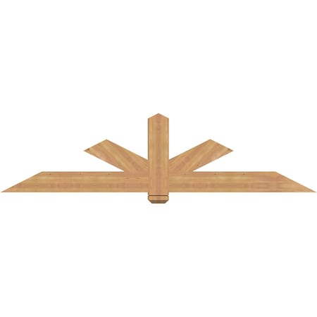 Ekena Millwork Kennewick Timber Gable Bracket, Western Red Cedar, 84"W x 21"H x 3 1/2"D x 5 1/2"F, 6/12 Pitch GBW084X21X0406KEN00SWR